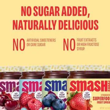 Chia Smash Jam | Originals Variety 4-Pack | Low-Calorie, No Sugar Added Keto Jam with Upcycled Fruit & Chia Seeds | Vegan, Paleo Superfood Spread