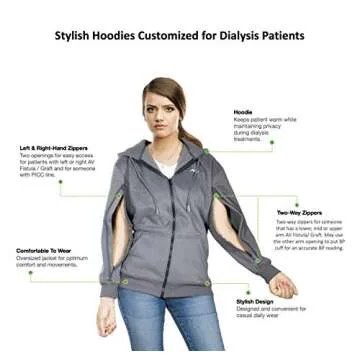 Customized Oversized Hoodie for Hemodialysis Patients
