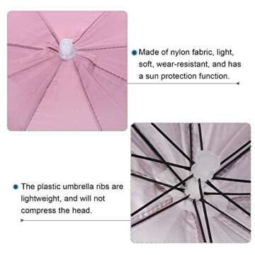 PATIKIL 2 Pack Umbrella Hat for Outdoor Activities