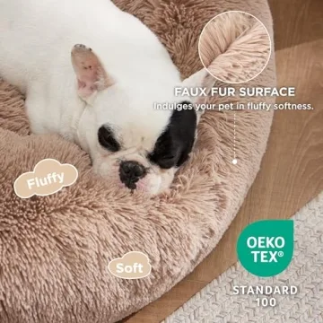 Bedsure Calming Dog Bed - 30" Plush and Cozy
