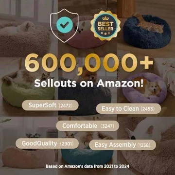 Bedsure Calming Dog Bed - 30" Plush and Cozy