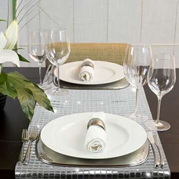 12 x 108 Inches Glitter Disco Party Table Runner Retro 70s 80s Theme Birthday Party Decorations Sequin Silver Bachelorette Party Supplies Dance Party Decor Wedding Table Cloth