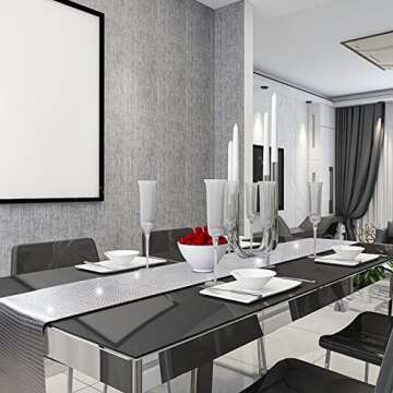 12 x 108 Inches Glitter Disco Party Table Runner Retro 70s 80s Theme Birthday Party Decorations Sequin Silver Bachelorette Party Supplies Dance Party Decor Wedding Table Cloth