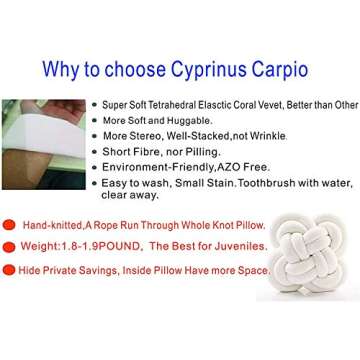 Cyprinus Carpio Creative Wrinkle Free Knot Ball Rose Flower Cushion Sofa Lumbar Pillow Household Throw Pillow Decoration (Dark Blue)