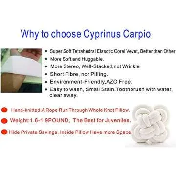 Cyprinus Carpio Creative Wrinkle Free Knot Ball Rose Flower Cushion Sofa Lumbar Pillow Household Throw Pillow Decoration (Dark Blue)