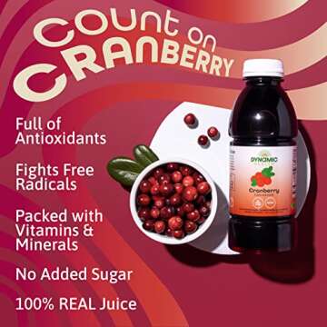 Dynamic Health Unsweetened Cranberry Juice Concentrate 16oz