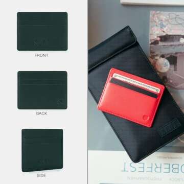 SLNT Napa Top Grain Leather RFID & NFC Blocking Simple Card Wallet - 4 Slots, Olive