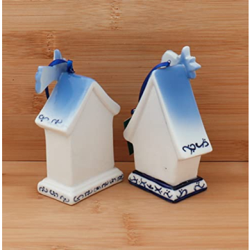 Delft Blue Holy Family Ornaments for Elegant Christmas Decor