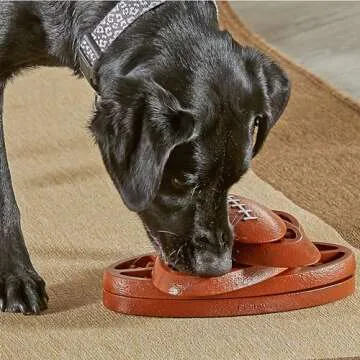 Brightkins Touchdown Time! Treat Puzzle - Dog Puzzle Toys, Interactive Dog Toys, Gifts for Dogs