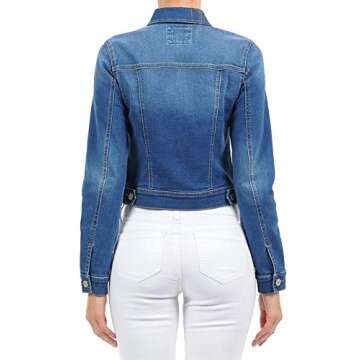 FashionMille Women's Classic Casual Denim Jacket