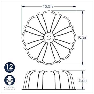 Nordic Ware 12-Cup Bundt Pan for Perfect Baking