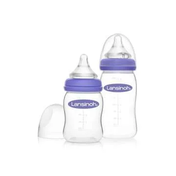 Lansinoh Bottles Bundle for Nursing Moms - NaturalWave Nipples