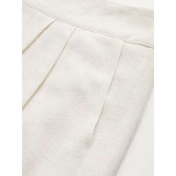 CIDER Women's Linen Blend Pants Wide Leg High Waist Business Casual Lounge Pant with Pockets