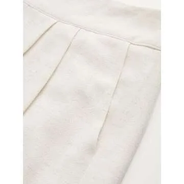 CIDER Women's Linen Blend Pants Wide Leg High Waist Business Casual Lounge Pant with Pockets