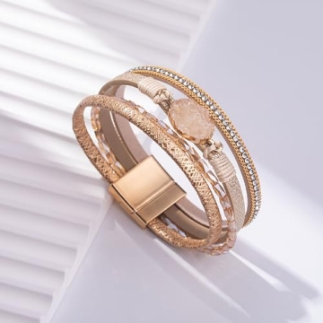 Trendy Boho Leather Wrap Bracelets for Stackable Style