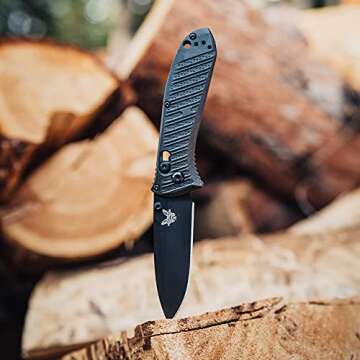 Benchmade - Mini Presidio II 575-1 Tactical Knife with Graphite Black CF Elite Handle (575BK-1)