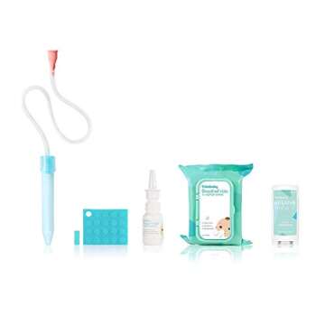 Frida Baby Cold and Flu Relief Set, Congestion Relief Kit, Includes the NoseFrida Nasal Aspirator, H...