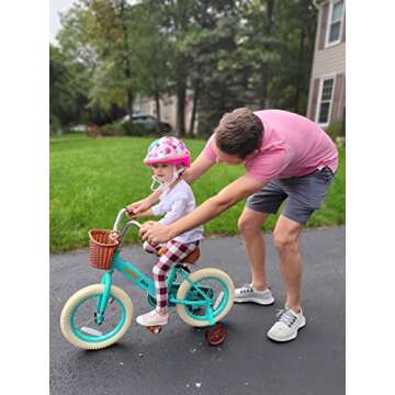 Kids Vintage Bike with Training Wheels - JOYSTAR 16 Inch
