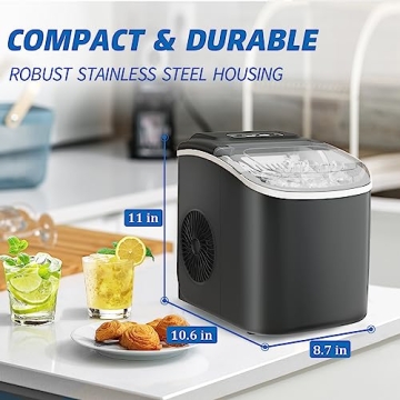 DollarDash 26LBS Portable Ice Maker for Home & Camping