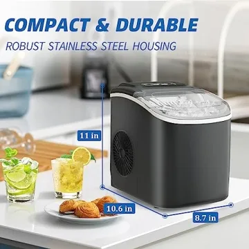 DollarDash 26LBS Portable Ice Maker for Home & Camping