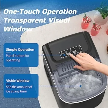 DollarDash 26LBS Portable Ice Maker for Home & Camping