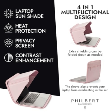 Philbert Danish Design 15-16” Laptop Sun Shade Sleeve - Eco-Friendly