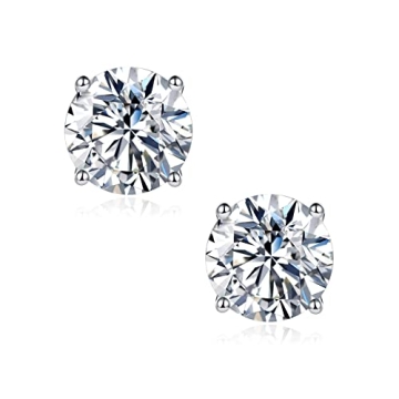 Stunning Lab Created Moissanite Diamond Stud Earrings for All