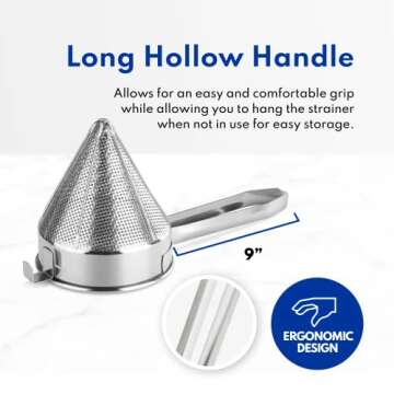 Versatile New Star Foodservice Stainless Steel Strainer