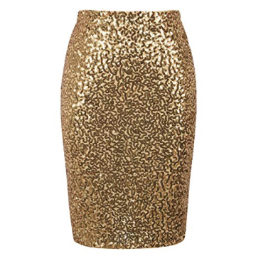 Stylish High Waist Sequin Skirt for Women – PrettyGuide