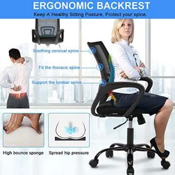 Stylish Adjustable Ergonomic Office Chair for Comfort