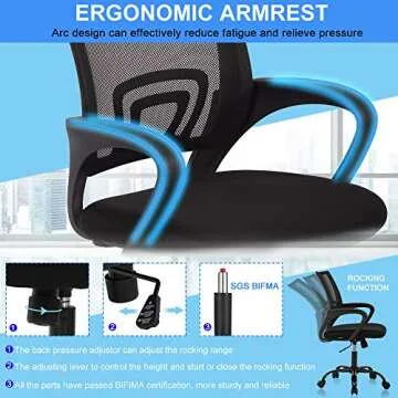 Stylish Adjustable Ergonomic Office Chair for Comfort