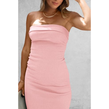 PRETTYGARDEN Women's Bodycon Maxi Tube Dress for Summer