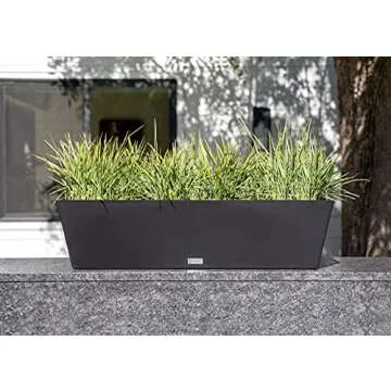 Veradek Pure Window Box Planter - Durable Indoor/Outdoor Planter