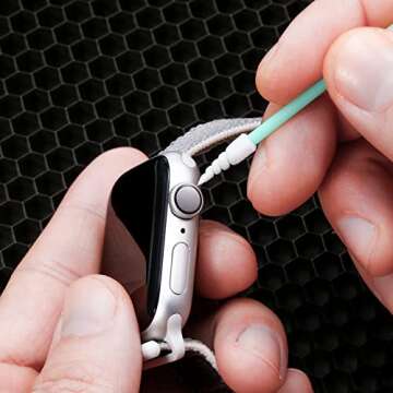 200 Pieces Foam Cleaning Swab Sticks Foam Tip Cleaning Swabs Sponge Stick for Inkjet Printer, Print Head, Camera, Optical Lens, Optical Equipment (Square Tip, Spiral Tip)