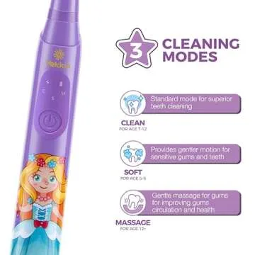 Vekkia Sonic Kids Electric Toothbrush - Fun & Effective