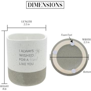 Jasmine Scented Pavilion Candle with Hidden Message - 10 oz