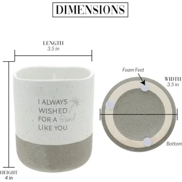 Jasmine Scented Pavilion Candle with Hidden Message - 10 oz