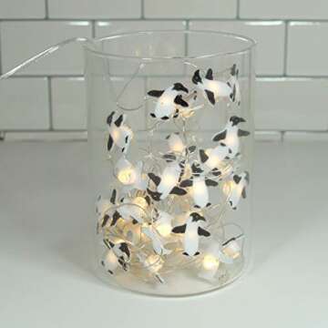 12FT Penguin LED String Lights for Whimsical Decor