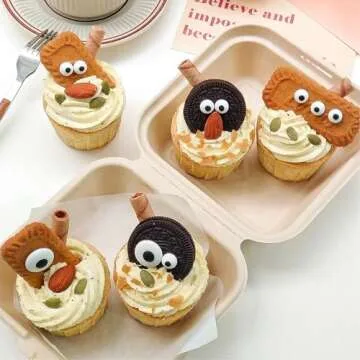 Candy Eyes Sprinkles for Cake Decorating Edible, Halloween Eyeball Sprinkles for Cookie Baking Ice Cream Brownie Cupcake Toppings