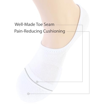 Pro Mountain No Show Socks for Women - 4 Pack Comfort