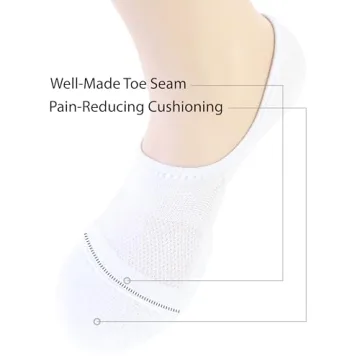 Pro Mountain No Show Socks for Women - 4 Pack Comfort