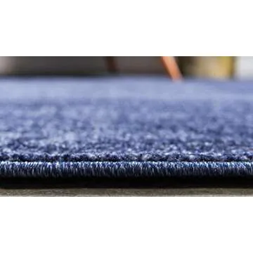 Unique Loom Del Mar Collection Area Rug - Lucille (3' 3" x 5' 3" Rectangle, Navy Blue/ Ivory)