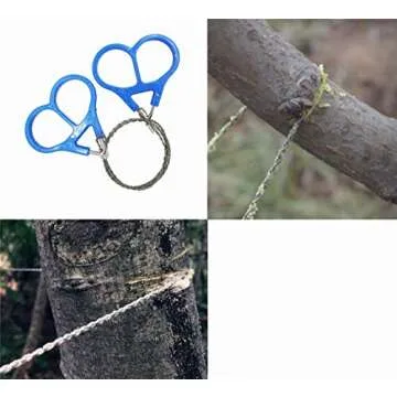 Survival Wire Saw Set – Portable 4pcs Stainless Steel Saw
