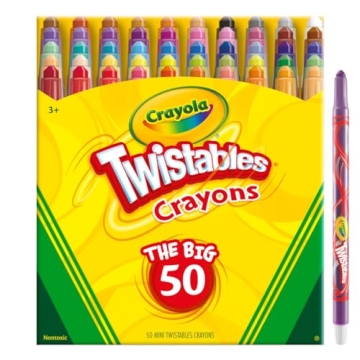 Crayola Mini Twistables Crayons 50 Pack for Kids