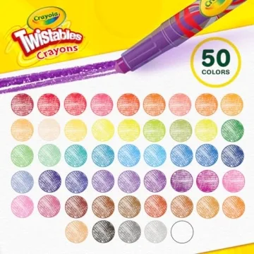 Crayola Mini Twistables Crayons 50 Pack for Kids