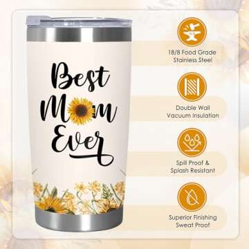 TEEZWONDER Stainless Steel Mom Tumbler - Perfect Gift Ideas