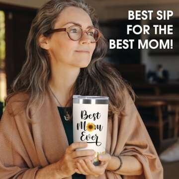 TEEZWONDER Stainless Steel Mom Tumbler - Perfect Gift Ideas