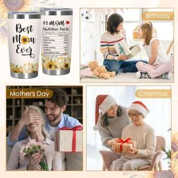 TEEZWONDER Stainless Steel Mom Tumbler - Perfect Gift Ideas