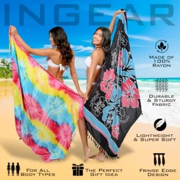 INGEAR Beach Sarong Cover Up for Women Stylish Wraps