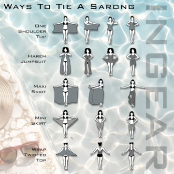 INGEAR Beach Sarong Cover Up for Women Stylish Wraps